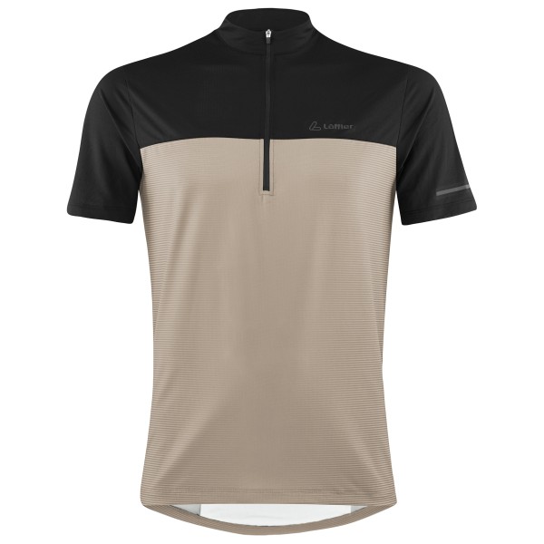 Löffler - Bike Shirt Half-Zip Glow - Velotrikot Gr 56 beige