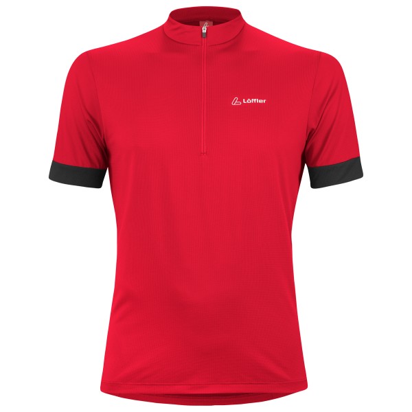 Löffler Bike Shirt Half-Zip Pukka Radtrikot Herren (Gr 54 |rot)