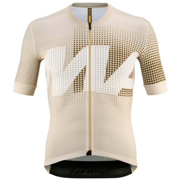 Mavic Aksium Graphic Jersey Radtrikot Herren Gravelbike (Gr M |beige)