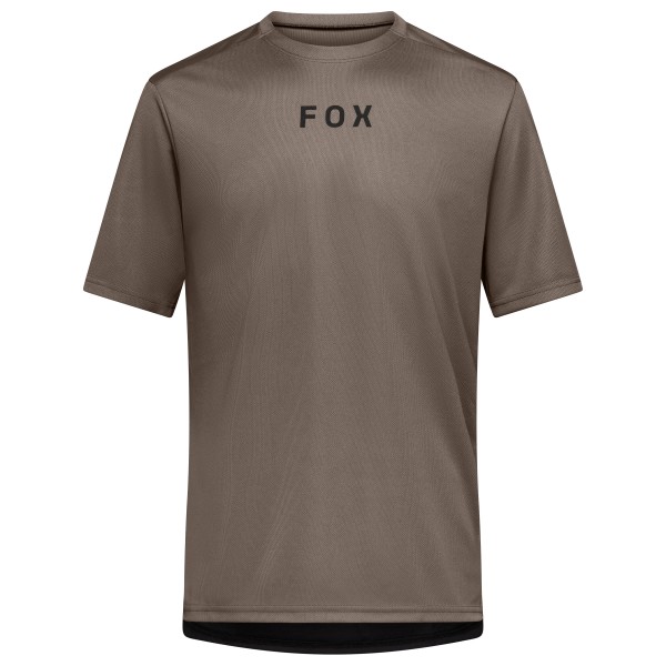 FOX Racing Ranger S/S Jersey Wordmark Radtrikot Men (Gr M |braun/grau)