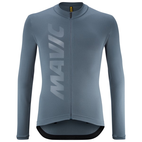 Mavic Aksium Thermo Jersey Radtrikot Men (Gr XL |grau/blau)
