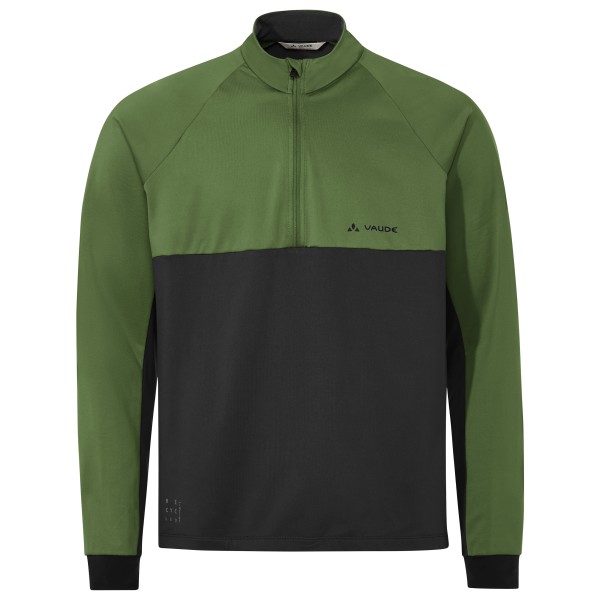 Vaude - Qimsa Halfzip L/S Shirt - Velotrikot Gr S oliv/schwarz