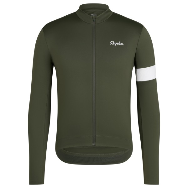 Radtrikots langar Rapha Core Thermal Long Sleeve Jersey Herren (Gr S |oliv)