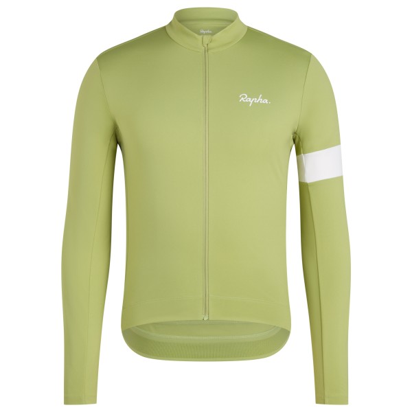 Radtrikots langar Rapha Core Thermal Long Sleeve Jersey Herren (Gr L |grün)