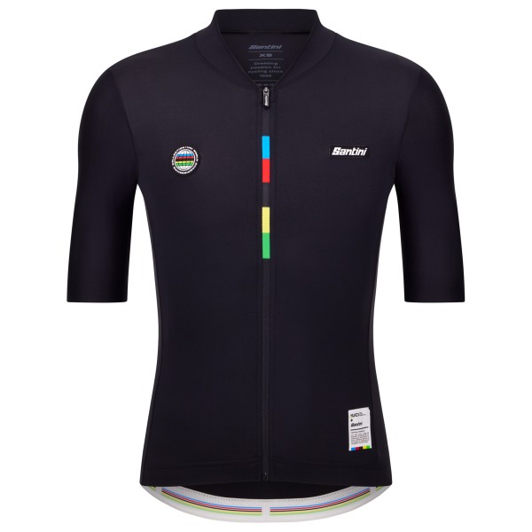 Radtrikots kurzar Santini UCI World Champion Jersey Mondo (Gr 3XL |blau)