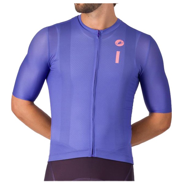 Castelli Drittone Logo Jersey Radtrikot Men (Gr XL |lila)