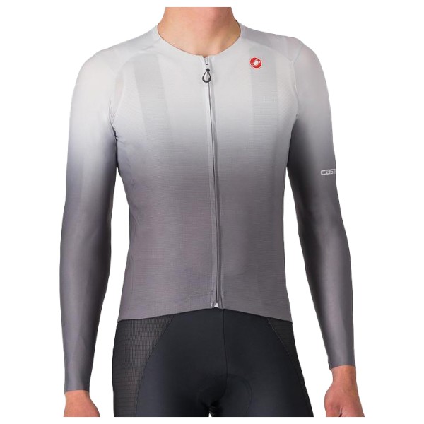Castelli - UPF Long Sleeve Jersey - Velotrikot Gr XL grau