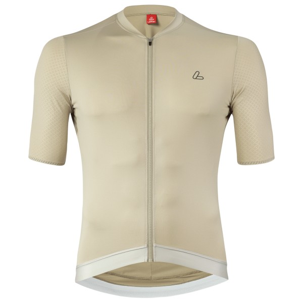 Radtrikots kurzar Löffler Bike Jersey Full-Zip Skys Hotbond RF Herren (Gr 48 |beige)