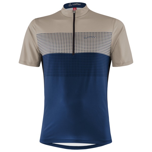 Löffler Bike Shirt Half-Zip Sparta Radtrikot Men (Gr 48 |blau)
