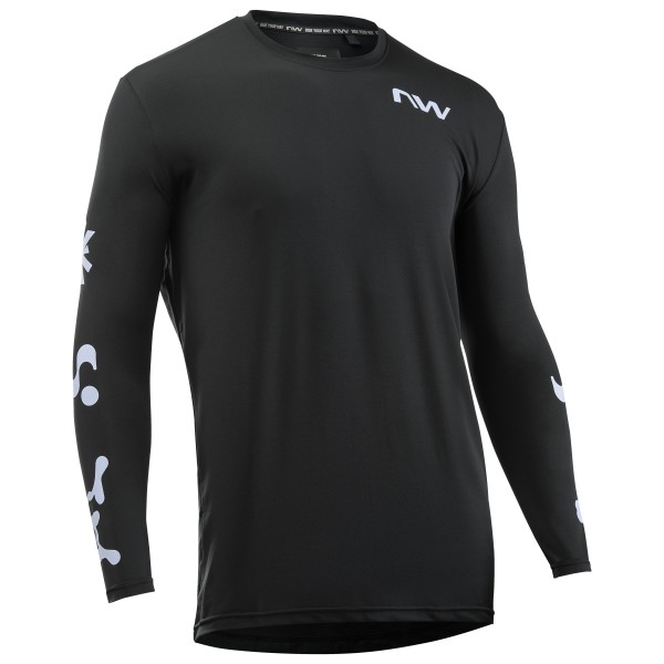 Northwave - Xtrail Jersey Long Sleeve - Velotrikot Gr L schwarz