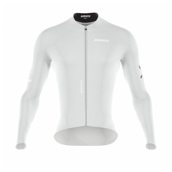 Bioracer Epic Long Sleeve Jersey Radtrikot Herren (Gr XXL |weiß/grau)