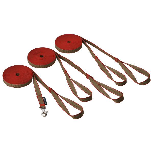 Image of Snow Peak - Adjustable Lead Set - Hundeleine rot/braun