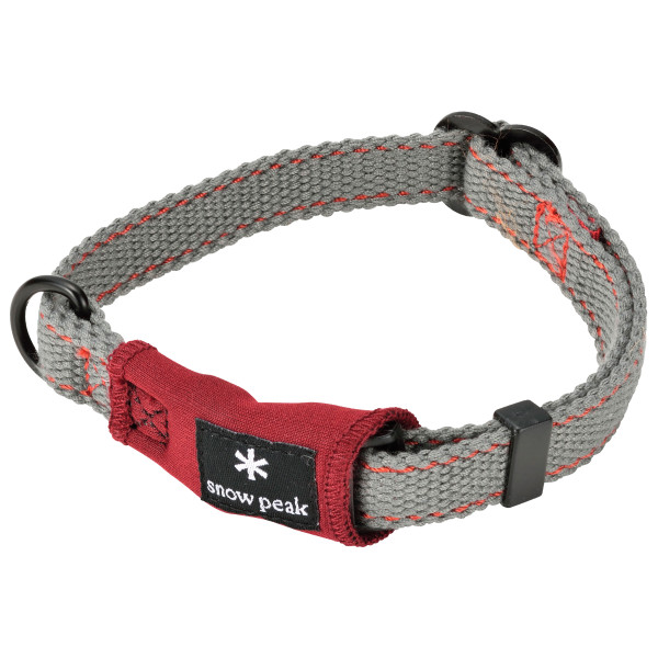 Image of Snow Peak - Soft Collar - Hundehalsband Gr L;M;S grau/rot