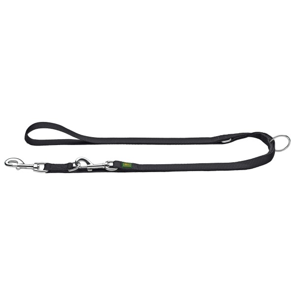 Image of Hunter - Verstellbare Führleine Nylon - Hundeleine Gr Länge max. 200 cm - Breite 1,0 cm;Länge max. 200 cm - Breite 1,5 cm;Länge max. 200 cm - Breite 2,0 cm;Länge max. 200 cm - Breite 2,5 cm schwarz