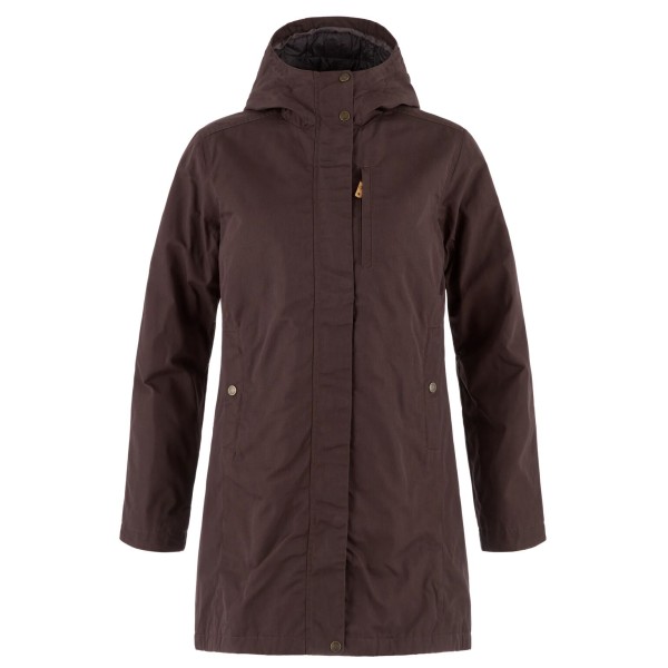 Fjällräven Women’s Kiruna Padded Parka Lange jas Bruin