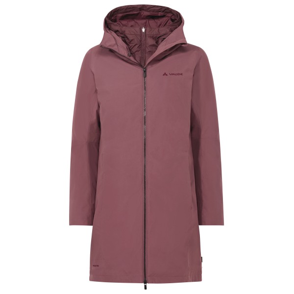 Vaude Women’s Annecy 3in1 Coat III Lange jas purper Bruin