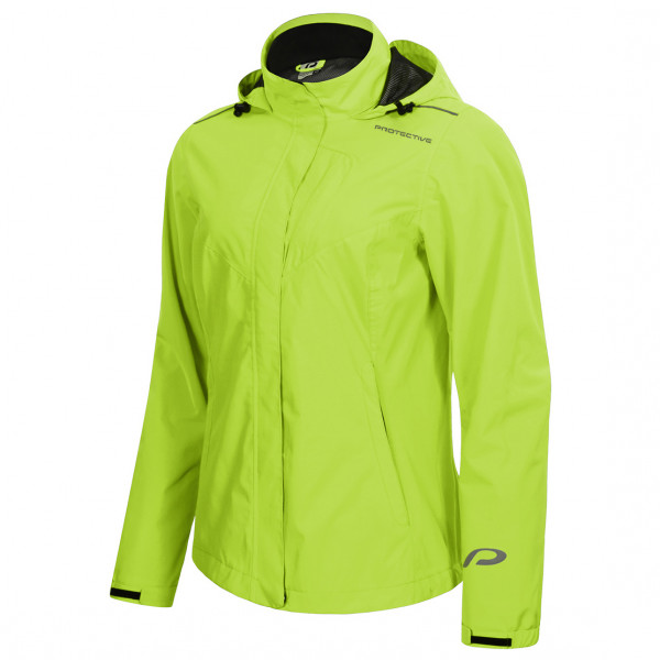 Image of Protective - Women's P-Rain II - Regenjacke Gr 36;38;40;42;44;46 grün;rot bei Bergfreunde.ch - der Outdoor Shop