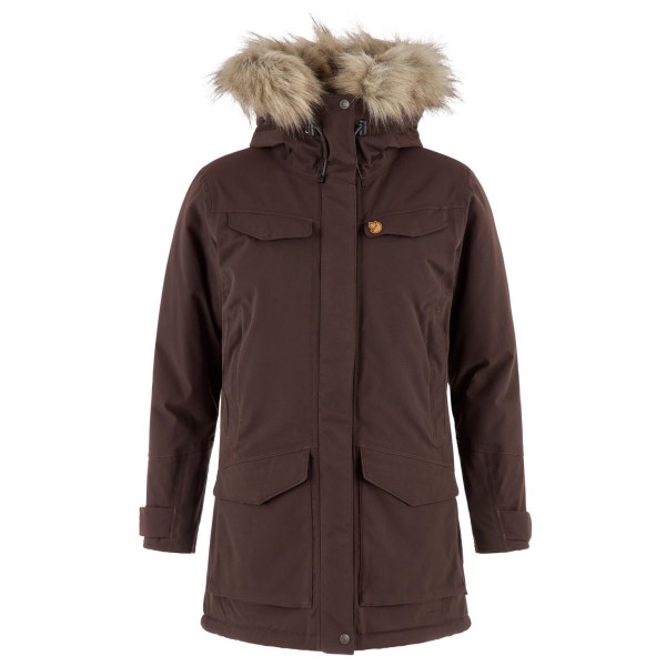 Fjällräven Women’s Nuuk Parka Lange jas Bruin