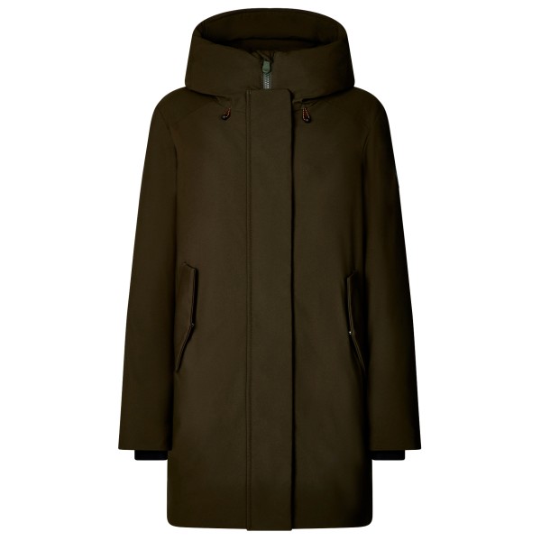 Save the Duck Women’s Nellie Lange jas M olijfgroen Zwart
