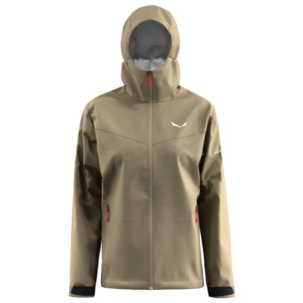 Salewa – Women’s Puez Aqua 4 PowerTex 2.5L Jacket – Regenjas maat 38, Beige