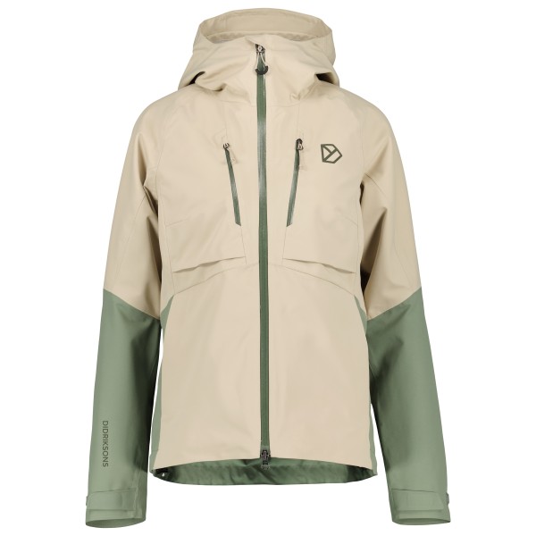 Image of Didriksons - Women"s Indus Jacket 3 - Regenjacke Gr 32;34;36;38;40;42;44;46;48 beige;schwarz'