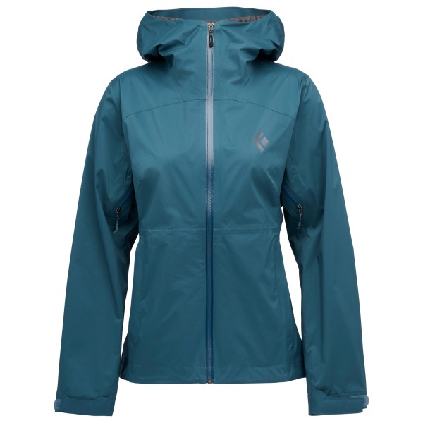 Black Diamond Fineline Stretch Shell Regenjacke Damen (Gr XS |blau |wasserdicht)