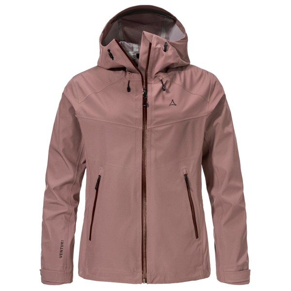 Schöffel Jacket Cascata Regenjacke Women (Größe 40 |braun |wasserdicht)