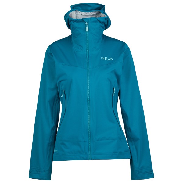Rab Kinetic 2.0 Jacket Regenjacke Women (Gr S |blau |wasserdicht)