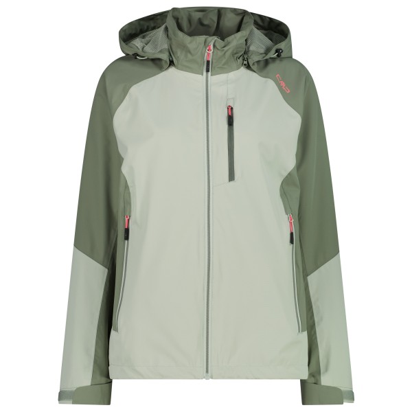 CMP Ripstop Jacket Zip Hood Regenjacke Women (Gr 38 |grau |wasserdicht)