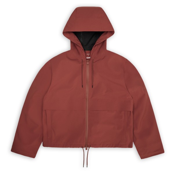 Rains – Women’s Suva Hardshell Short String W Jacket – Regenjas maat L, Rood