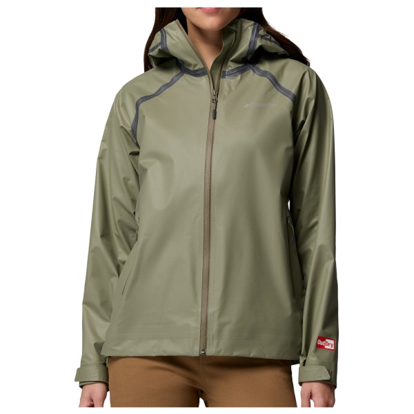 Columbia Reign No Shine Jacket Regenjacke Damen Wandern (Gr L |oliv |wasserdicht)