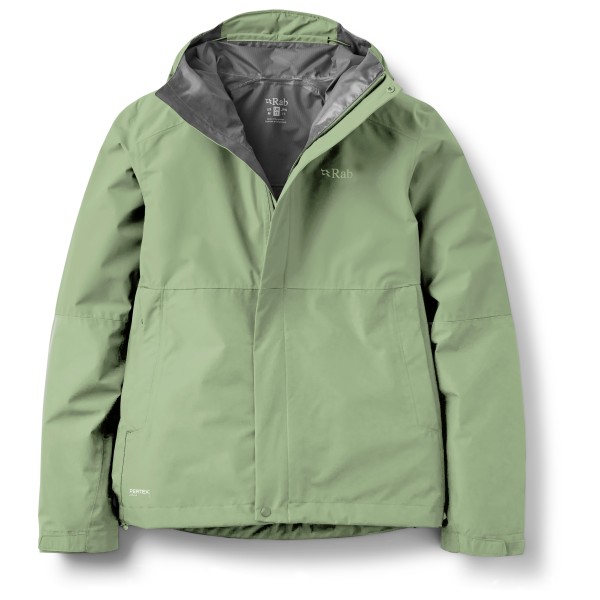 Rab Women’s Downpour Jacket Regenjas Groen