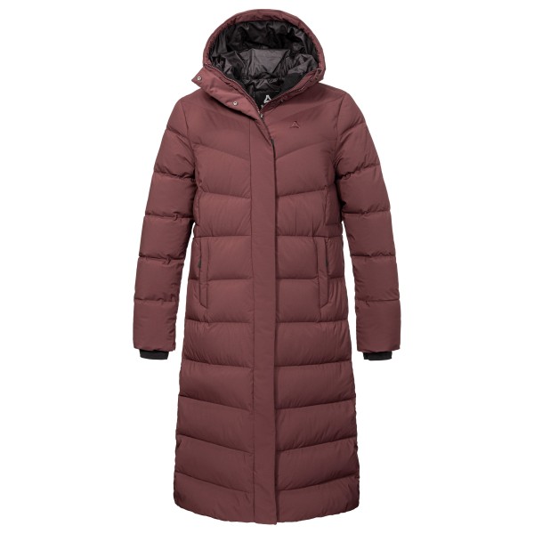 Schöffel Women’s Down Coat Vindave Lange jas Bruin