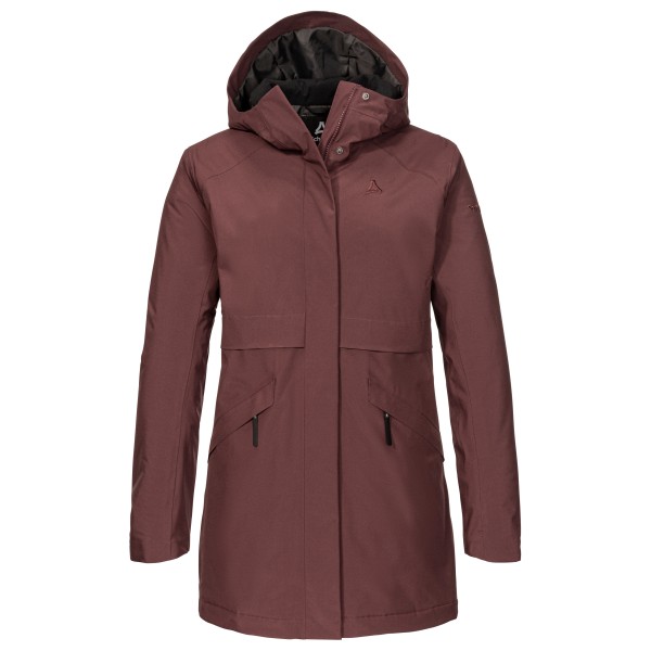 Schöffel Women’s Insulated Parka Malkay Lange jas Bruin