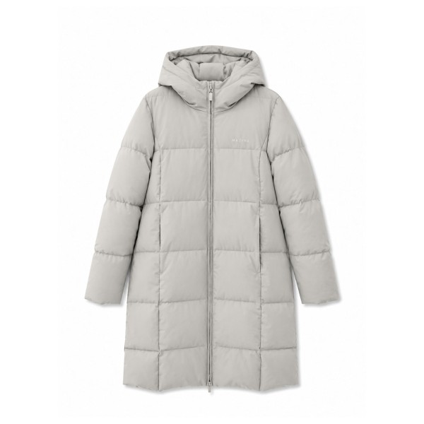 Mazine Women’s Basic Puffer Coat Lange jas Grijs