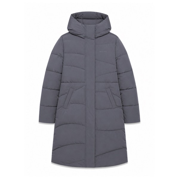 Mazine Women’s Waves Quilt Puffer Coat Lange jas Grijs