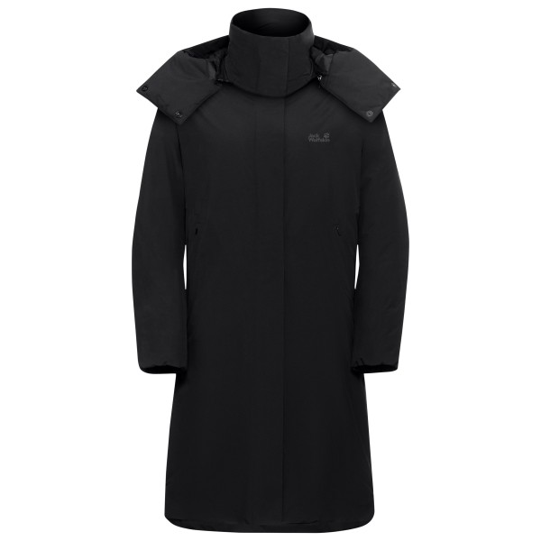 Jack Wolfskin – Women’s Frost Haven Coat – Lange jas maat L, Zwart
