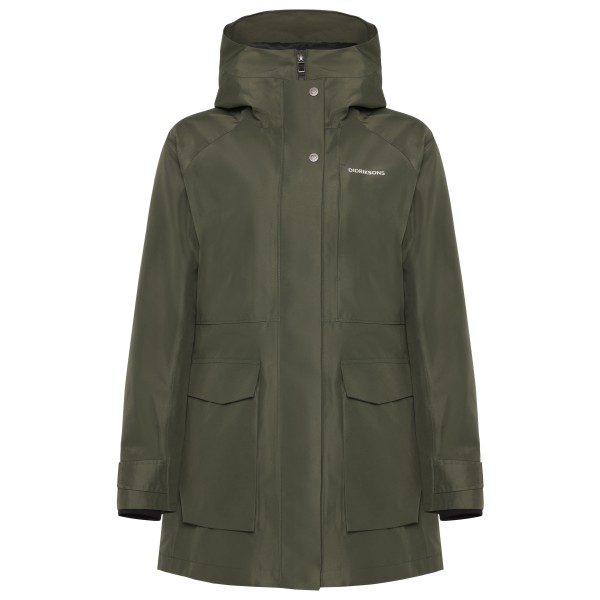 Didriksons Women’s Harriet Parka Lange jas Olijfgroen