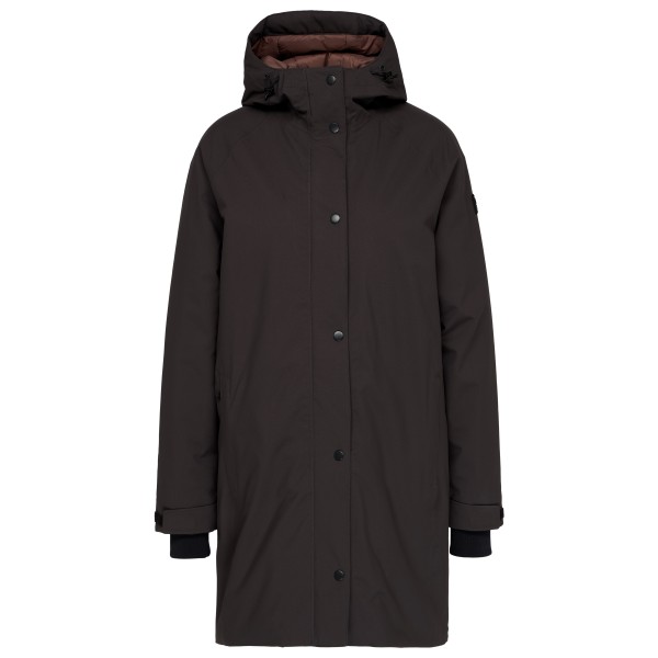 Stoic Women’s Mountainwool MMXX UppsalaSt. Oversized Coat Lange jas Zwart