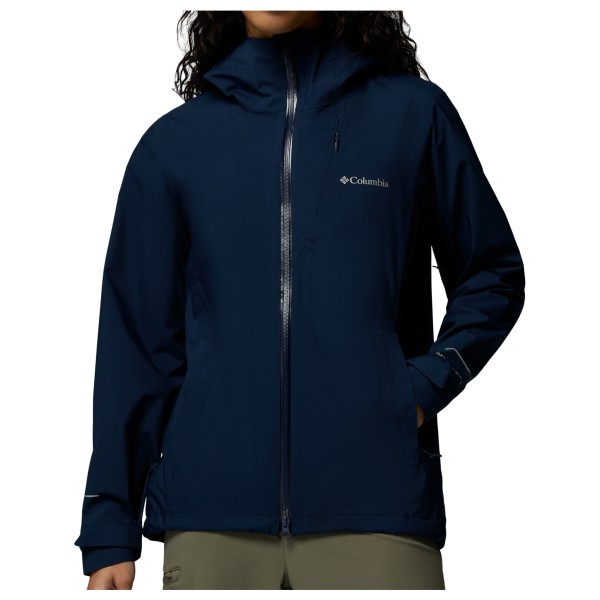 Regenjacke Columbia Trailborne 2.5L Shell Damen (Gr XL |blau |wasserdicht)