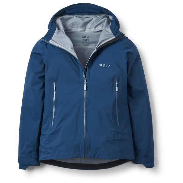 Rab Firewall Light Jacket Regenjacke Women (Gr 40 |blau |wasserdicht)