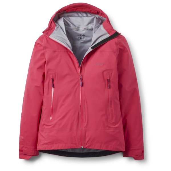 Rab Firewall Light Jacket Regenjacke Damen Bergsteigen (Gr 44 |rot |wasserdicht)