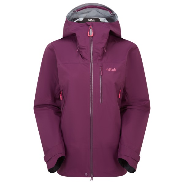 Rab Firewall Mountain Jacket Regenjacke Women (Gr 40 |lila |wasserdicht)