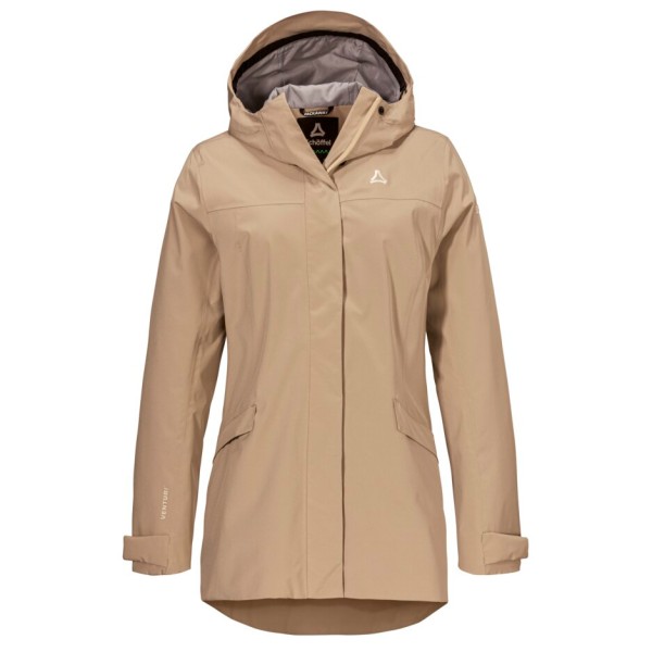 Schöffel Circ Jacket Style Smue Regenjacke Damen (Gr 46 |beige |wasserdicht)
