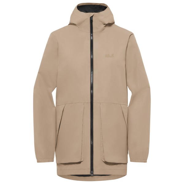Mantel Jack Wolfskin Terraview 2L Parka Damen (Gr XXL |beige |wasserdicht)