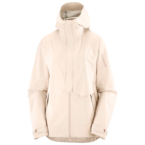 Regenjacke Salomon Outerpath Pro 2.5L Jacket Damen (Gr XS |weiß |wasserdicht)