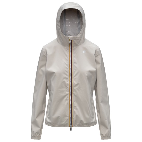 K-Way Lil 20 Stretch Dot Regenjacke Damen (Gr M |grau |wasserdicht)