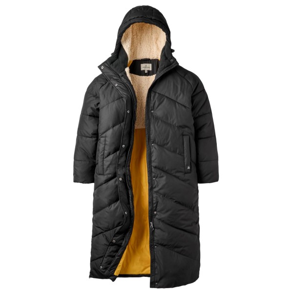 Passenger Women’s Tasman Recycled 3.0 Long Insulated Jacket Lange jas Zwart