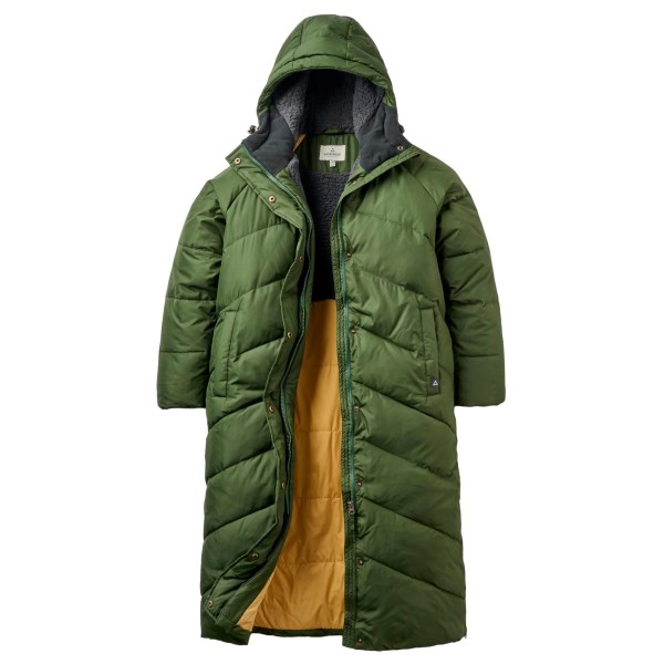 Passenger Women’s Tasman Recycled 3.0 Long Insulated Jacket Lange jas Olijfgroen