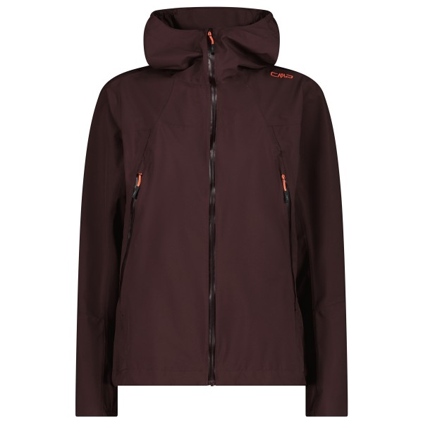 CMP Women’s Jacket Fix Hood 36Z0526 Regenjas Bruin